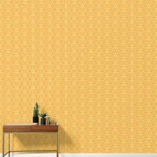 Papier Peint Lux look or jaune geo motif