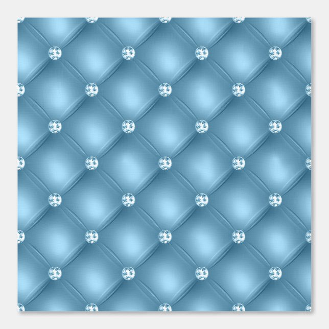Papier Peint Luxe Blue Sparkling Seamless Motif (Recto)