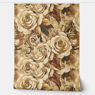 Papier Peint Luxury Victorian Floral Rich Gold Baroque