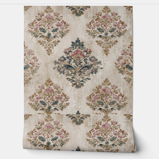 Papier Peint Luxury Vintage Imperial Floral (Déroulement)