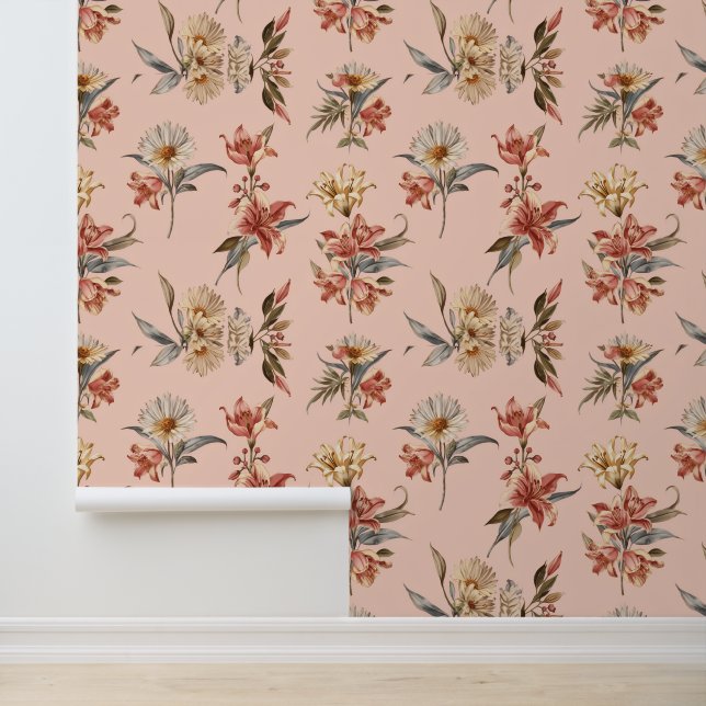 Papier Peint Luxury Vintage Indira Floral (Application)