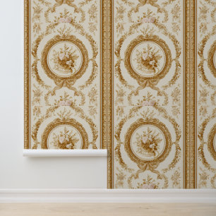 Papier Peint Luxury Vintage Louis xvi Neoclassic French Cream
