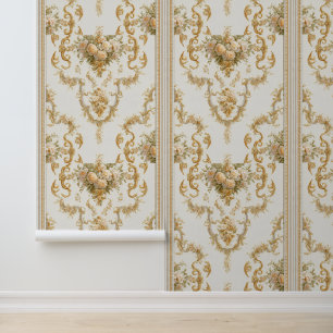 Papier Peint Luxury Vintage Louis xvi Neoclassic French Cream