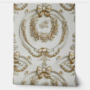 Papier Peint Luxury Vintage Louis xvi Neoclassic French Cream