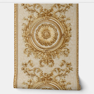 Papier Peint Luxury Vintage Louis xvi Neoclassic French Gold