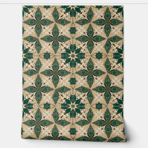 Papier Peint Luxury Vintage Moroccan Zellige Emerald Green