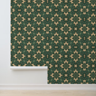 Papier Peint Luxury Vintage Moroccan Zellige Emerald Green