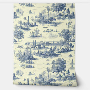 Papier Peint  Luxury Vintage Soft Toile Jouy French Countryside
