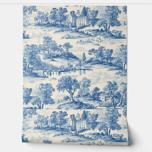 Papier Peint  Luxury Vintage Soft Toile Jouy French Countryside