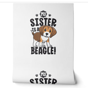 Papier Peint Ma Soeur Est Une Chemise Beagle Enfants Beagle Che