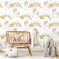 Magique Rainbow Stars Unicorn Kids Personnalisé