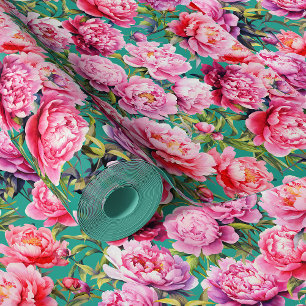 Papier Peint Magnifique tourterelles d'amour sur vert menthe