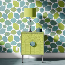 Magnolia Feuille Pomme Vert Turquoise Bleu