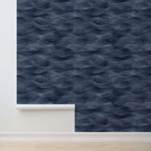 Papier peint Maison de plage Vagues de mer sombres