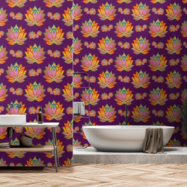 Papier Peint Majestic Lotus Dreams (Salle de bain)