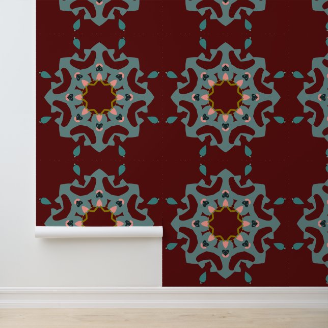 Papier Peint Mandala floral (Application)