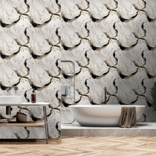 Papier Peint Marbre blanc d'or