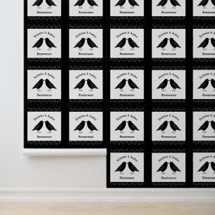 Papier Peint Mariage gothique Baiser Ravens Personnalisé