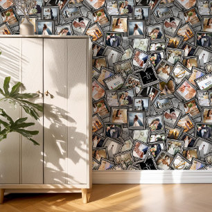 Papier Peint Mariage Keepsaké 30 photo Collage noir ID1065