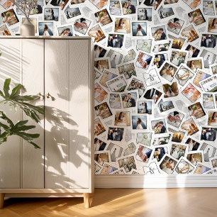 Papier Peint Mariage Keepsaké 30 Photo Collage White ID1065