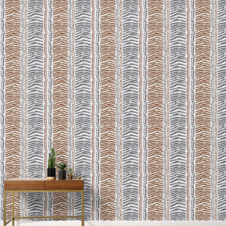 Papier Peint Marron Gris Moderne à Coller