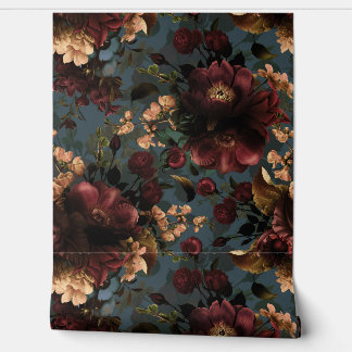 Papier Peint Maximalisme Bold Goth Moody Florals