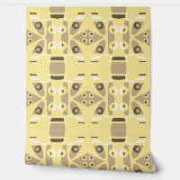 Mazipoodles Abstrait Leapfrog Sepia sur Buttermilk
