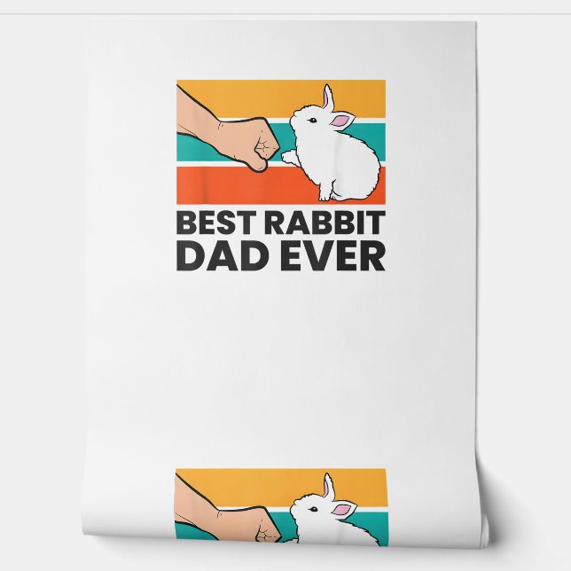 Papier Peint Meilleur Lapin Papa Jamais Drôle Rabbit Père Rabbi (Déroulement)