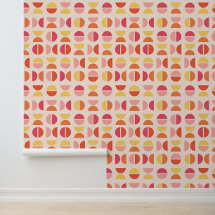 Papier Peint Mi-siècle rose