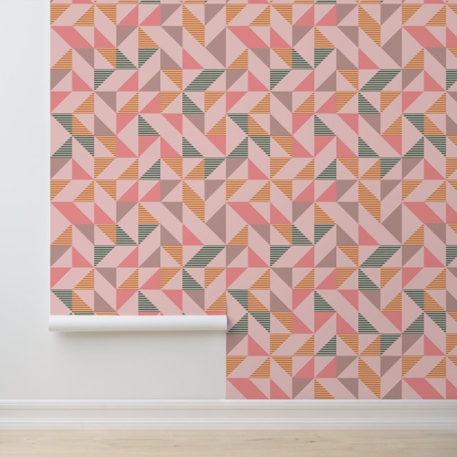 Papier Peint Mi-siècle rose (Application)