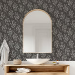 Papier Peint MIA Fleur noire Motif Botanique Flore foncée<br><div class="desc">Ce papier peint à fleurs noires motif botanique à fleurs foncées est parfait pour une chambre à coucher,  une cuisine ou un mur d'accent boho. La conception est personnalisable dans n'importe quelle couleur dans la vue de conception.</div>