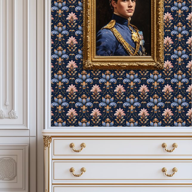 Papier Peint Midnight Baroque Bloom Princesscore (Midnight Baroque Bloom Princesscore Wallpaper)