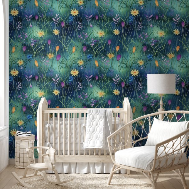 Papier Peint Midnight Meadow one (Enfants)