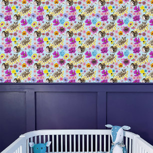 Papier Peint Mignon Sugar Glider Fleurs Tropicales de Plumeria