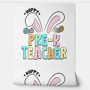 Papier Peint Mignonne Pâques Hoppy Pré K Enseignant Bunny Oreil