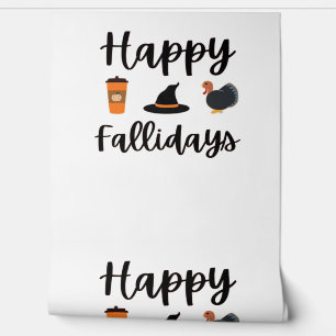 Papier Peint Mignonne saison d'automne Joyeux Fallidays Thanksg