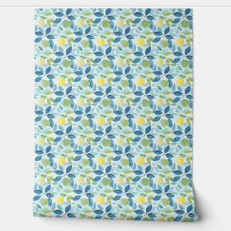 Papier Peint Mini-Bleu, Vert, Jaune Mood Organique