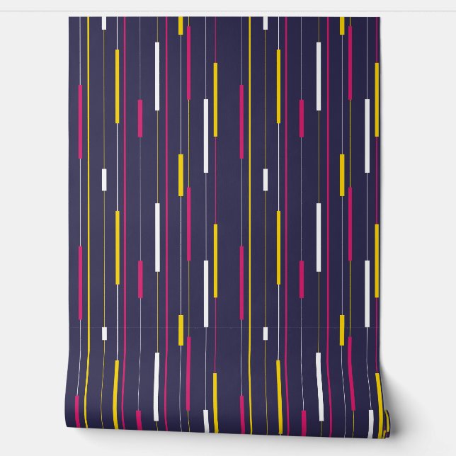 Papier Peint Minimalist Modern Stripes (Déroulement)