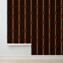 Minimaliste marron géométrique points et bandes