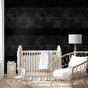 Papier Peint Minuit Onyx Romance Sombre Satiné Grunge Damask