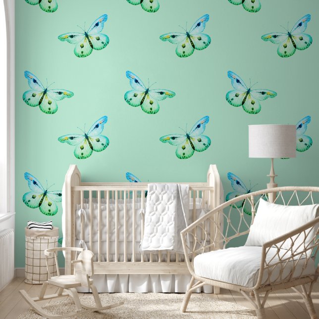 Papier Peint Modèle animal froid - Papillon 1c (Enfants)