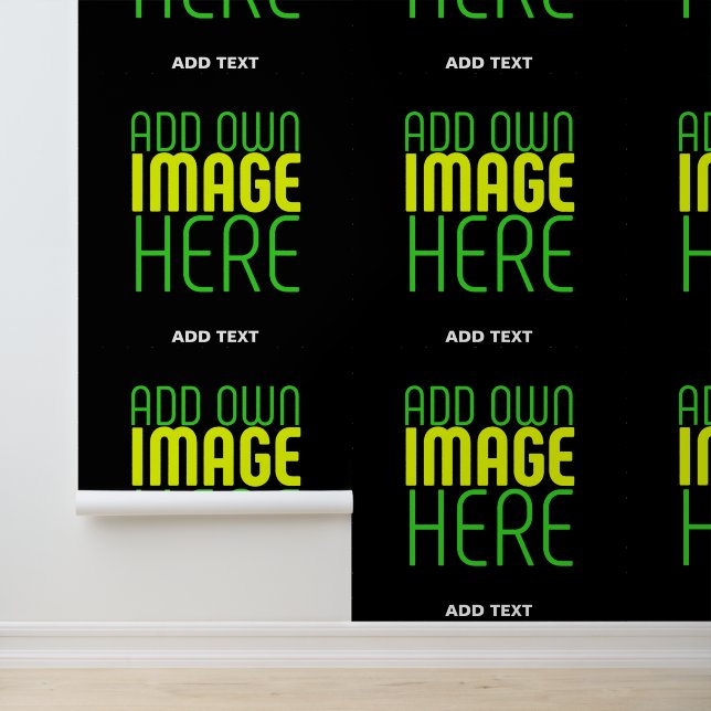 PAPIER PEINT MODÈLE DE TEXTE D'IMAGE NOIRE SIMPLE ET MODERNE (Application)