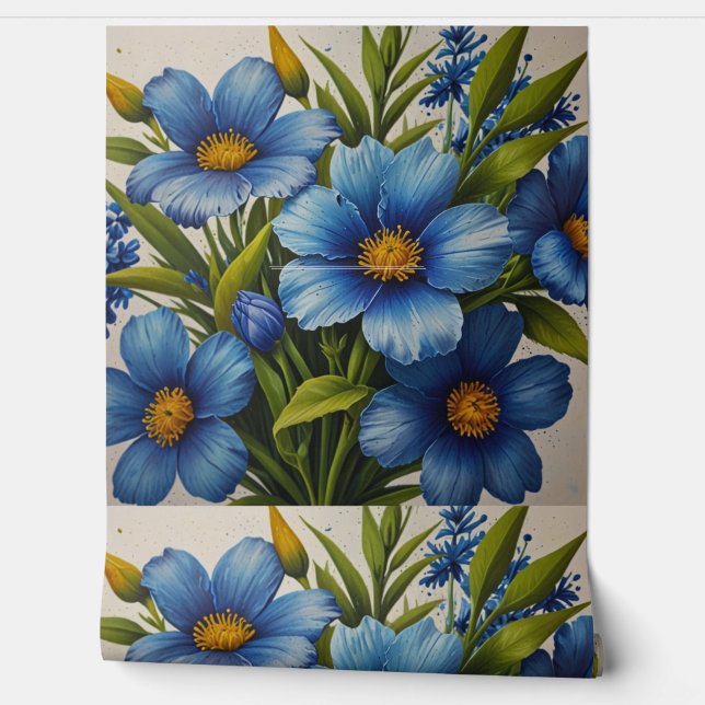 Papier Peint Modèle floral (Déroulement)