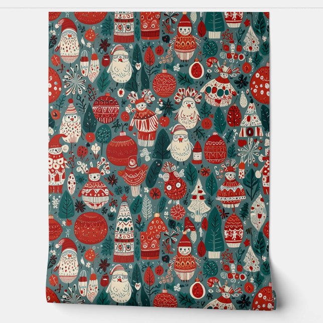 Papier Peint Modèle floral (Déroulement)