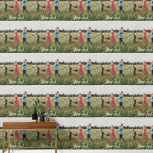 Papier Peint Modèle photo et texte personnalisé