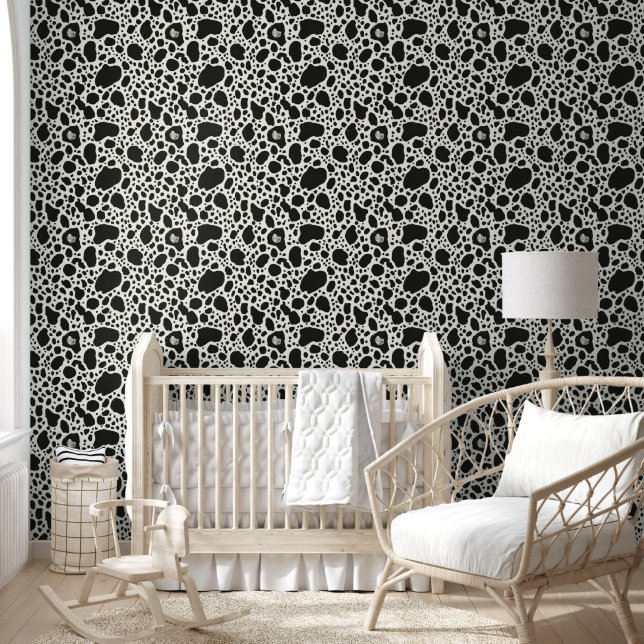 Papier Peint Modern Black & White Spot (Enfants)