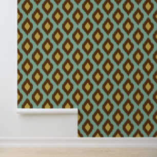 Papier Peint Modern tribal ikat blue yellow