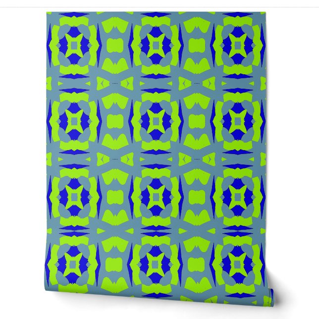 Papier Peint Moderne bleu vert classique "Ratti_Creative_Arts"  (Déroulement)
