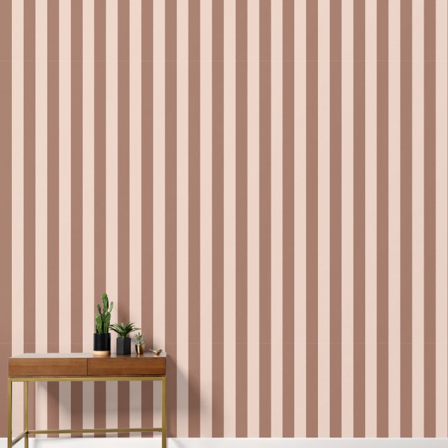 Papier Peint Moderne Brown Mocha Espagnol Blancs Étroits (Couloir)