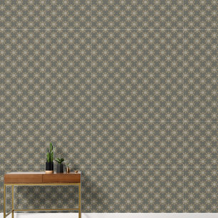 Papier Peint Moderne élégant Motif vert de fleurs Mandala